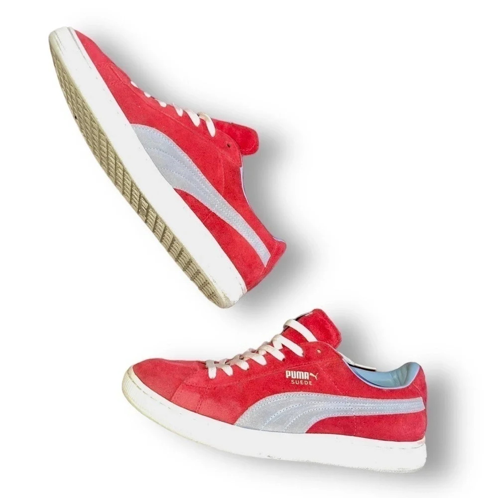 🔥 Puma Vintage Classic Red Suede Sneakers | Men's 9.5 🐾